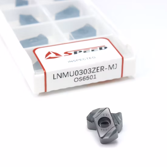 Utensile per tornio Taglio CNC Fresa ad avanzamento rapido Logu0303 Inserti Inserti per fresatura ad alta velocità
